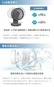 QUADS 360° DC サーキュレーター 簡単分解 丸洗い 上下左右自動首振 QUADS 360° DC サーキュレーター 簡単分解 丸洗い 上下左右自動